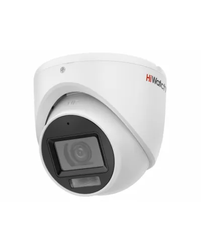 DS-T203A(B) (3.6мм). Бюджетная видеокамера мультиформатная купольная. HiWatch в Ижевске