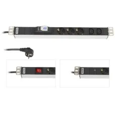 SHE19-6SH-B-2.5EU. Блок розеток 19. Hyperline