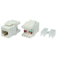 KJ8-8P8C-C5e-180-WH. Вставка Keystone Jack RJ-45. Hyperline