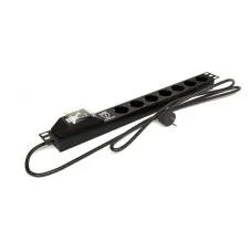 SHE19-7SH-BF-2.5EU. Блок розеток 19. Hyperline