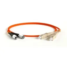 FC-D2-50-FC/PR-SC/PR-H-1M-LSZH-OR. Патч-корд волоконно-оптический SC-FC. Hyperline