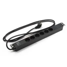SHE19-6SH-2.5EU. Блок розеток 19. Hyperline
