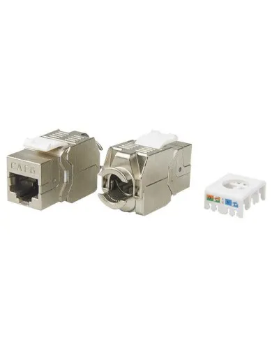 KJ8-8P8C-C6-180-TLS-SH-F-WH. Вставка Keystone Jack RJ-45. Hyperline в Ижевске