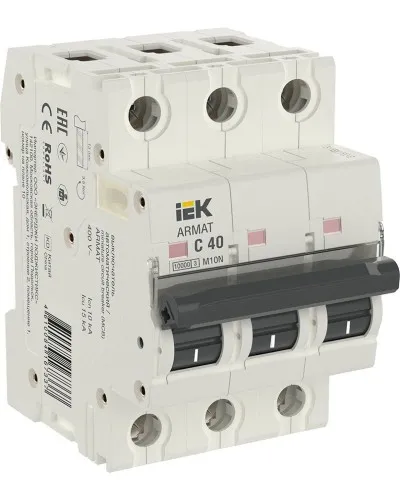M10N 3P C 40А 10кА ARMAT (AR-M10N-3-C040). Автоматический выключатель. IEK в Ижевске