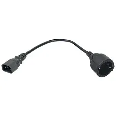 PC-C14D-10CM. Адаптер C14-Schuko. ITK