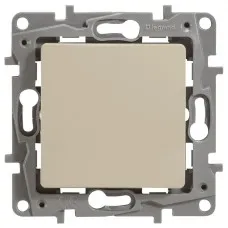 Переключатель 10AX-250В ETIKA, слоновая кость (672305). Выключатель. LegranD