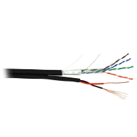 F/UTP 4pair, Cat5e, Out, PVC+PWR (EC-UF004-5E-PC075-PE-BK). Кабель «витая пара» (LAN) для структурированных систем связи. NETLAN