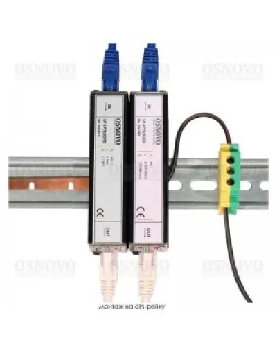SP-IP/1000D. Устройство грозозащиты цепей Ethernet. OSNOVO в Ижевске