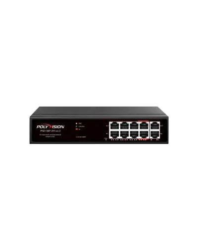 PND-08P-2M v.2. Коммутатор 10-портовый с функцией PoE. Polyvision в Ижевске