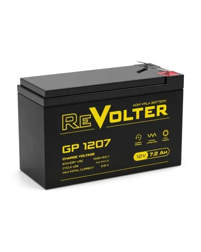 Revolter GP 1207. Аккумулятор автомобильный герметичный свинцово-кислотный. Revolter в Ижевске
