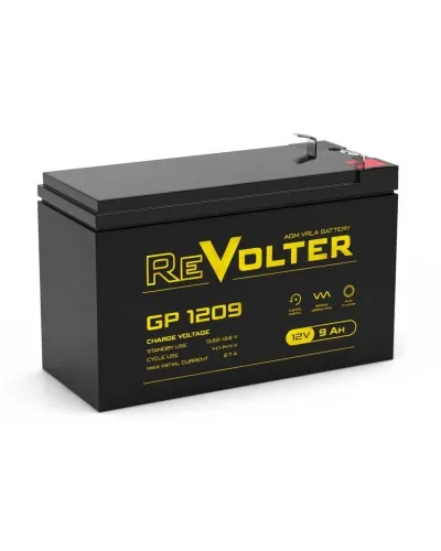Revolter GP 1209. Аккумулятор автомобильный герметичный свинцово-кислотный. Revolter в Ижевске