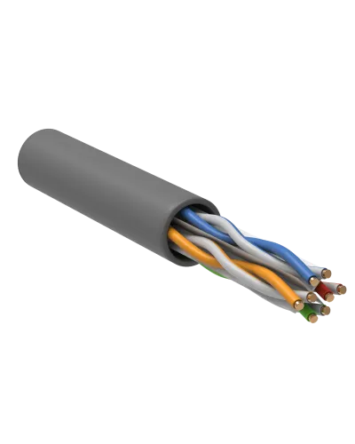 U/UTP, CAT 6, ZH нг(А)-HF, 4PR, 23AWG, INDOOR, SOLID, серый, 305 м, REXANT (01-0067). Кабель «витая пара» (LAN) для структурированных систем связи. Rexant в Ижевске