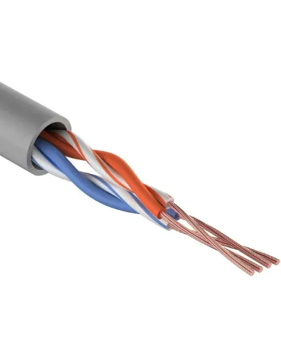 U/UTP, CAT 5e, PVC, 2PR, 24AWG, INDOOR, STRANDED, серый, 305м REXANT (01-0026). Кабель «витая пара» (LAN) для структурированных систем связи. Rexant в Ижевске