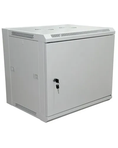 Шкаф телекоммуникационный 19 настенный 6U 600×450×370 мм (ШxГxВ) - передняя дверь металл, боковые стенки съемные (разобранный), RAL 7035 (04-2210). Шкаф телекоммуникационный 19 настенный 6U. Rexant в Ижевске
