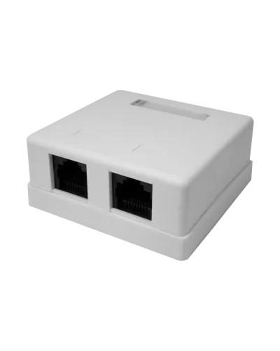 Розетка настенная RJ-45, 8P8C, Cat.5e, 2 порта UTP (10-0309): Компьютерная розетка в Ижевске