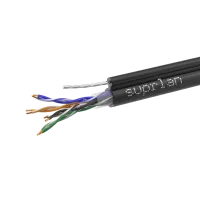 UTP Cat.5e 4x2x0,51 Cu PE Outdoor T-FG8 (трос) Premium (01-0308-1). Кабель «витая пара» (LAN) для структурированных систем связи. SUPRLAN