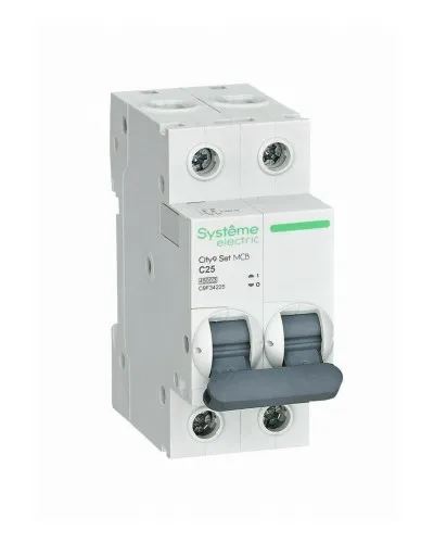 City9 Set 2P 25А 4.5kA С (C9F34225). Автоматический выключатель. Systeme Electric в Ижевске