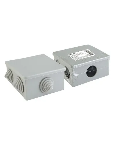 Распаячная коробка ОП 80х80х40мм, крышка, IP44, 6 вх. TDM (SQ1401-1235). Распаячная коробка ОП. TDM ЕLECTRIC в Ижевске