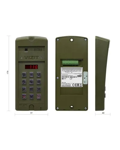 БВД-SM110FCP. Вызывная панель видеодомофона. VIZIT в Ижевске