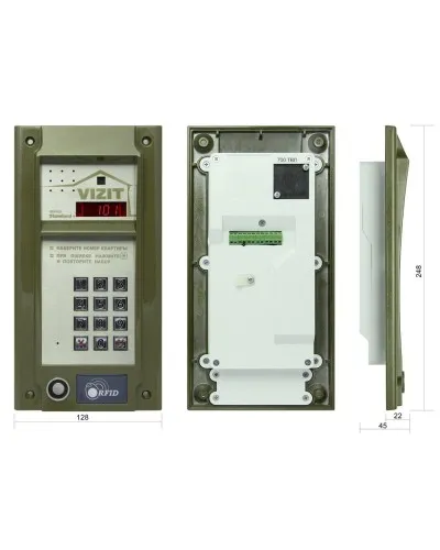 БВД-N101RTCP. Вызывная панель цветная. VIZIT в Ижевске