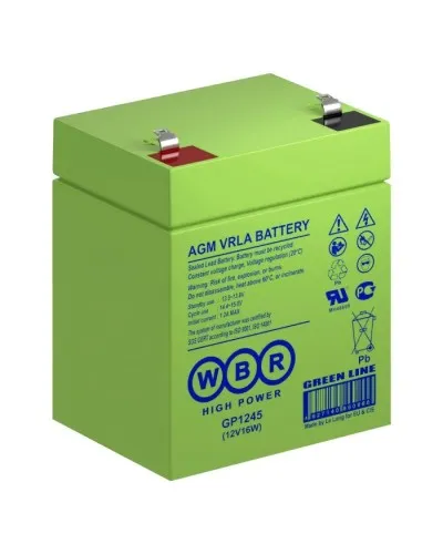 WBR GP1245 (12V16W). Аккумулятор герметичный свинцово-кислотный. WBR в Ижевске