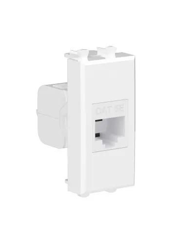 Розетка RJ-45 Avanti 1 модуль белое облако (4400661): Розетка компьютерная, без шторки модульная, кат.5е в Ижевске