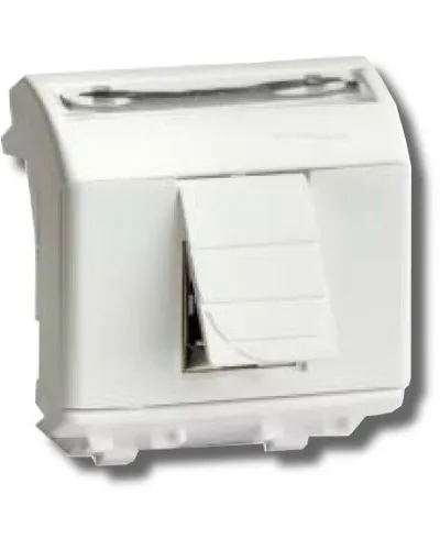 Розетка RJ-45 Brava 2 модуля белая (76450B): Розетка компьютерная с двумя разъёмами в Ижевске