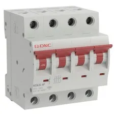 YON max MD63S 4P 50А 4,5кА C (MD63S-4PC50). Автоматический выключатель. ДКС