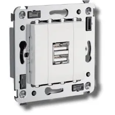 Розетка USB в стену Avanti белое облако (4400543). Розетка USB. ДКС