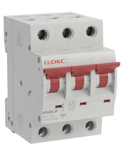 YON max MD63N 3P 50А 6кА C (MD63N-3PC50). Автоматический выключатель. ДКС в Ижевске