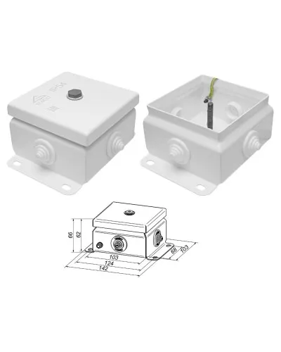 КМ IP55-1010 (без DIN рейки). Коробка монтажная электротехническая. Гефест в Ижевске