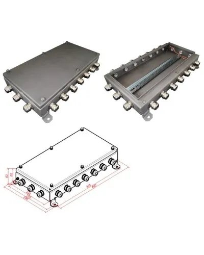 КМ IP66-2040, нержавейка. Коробка монтажная электротехническая. Гефест в Ижевске