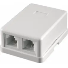 STK-RJ-45(8P8C), CAT.6, 2 выхода, Dual IDC компьютерная розетка: Розетка компьютерная 2 выхода