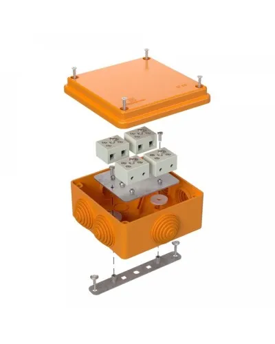Коробка огнестойкая 100х100х50 для о/п (40-0300-FR6.0-8). Коробка огнестойкая для открытой установки. Промрукав в Ижевске
